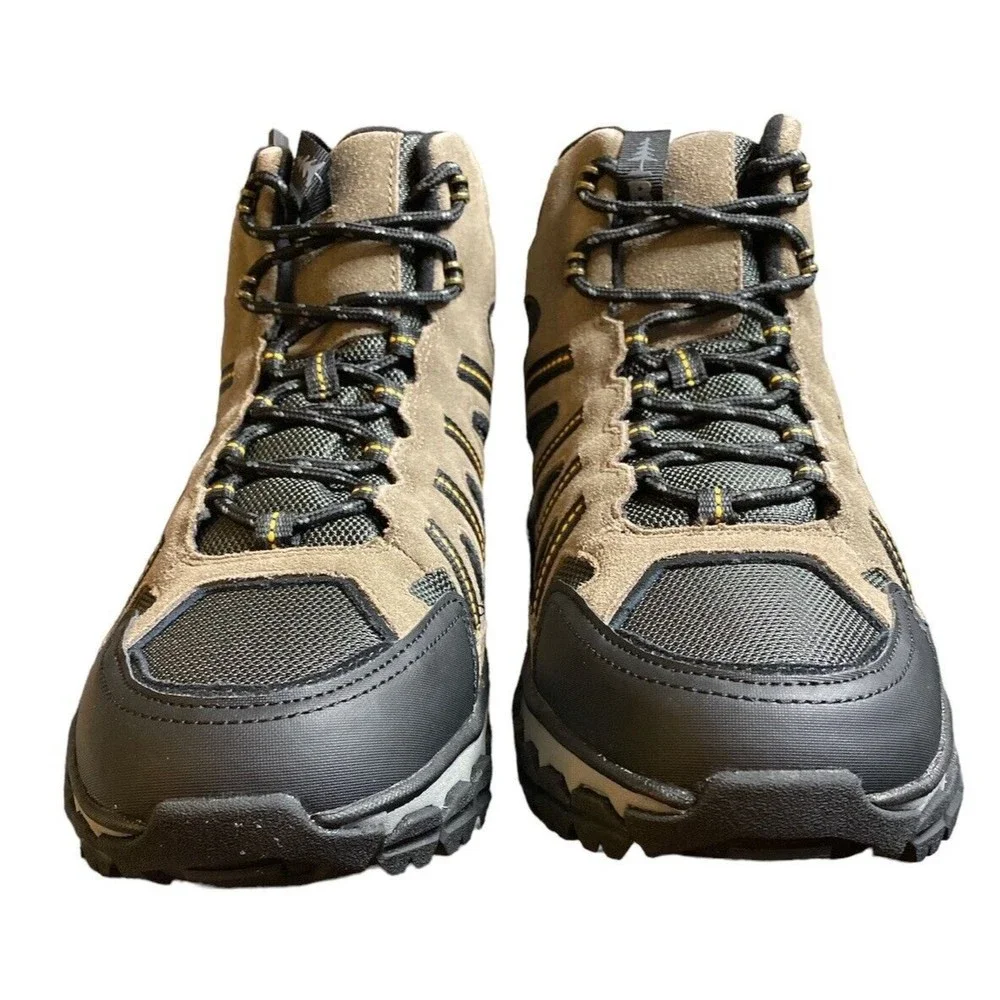 Bass Outdoor Men's Vibram Peak Trail II Mid-Top Hiking Boot, Taupe Olive‎ Sz 13